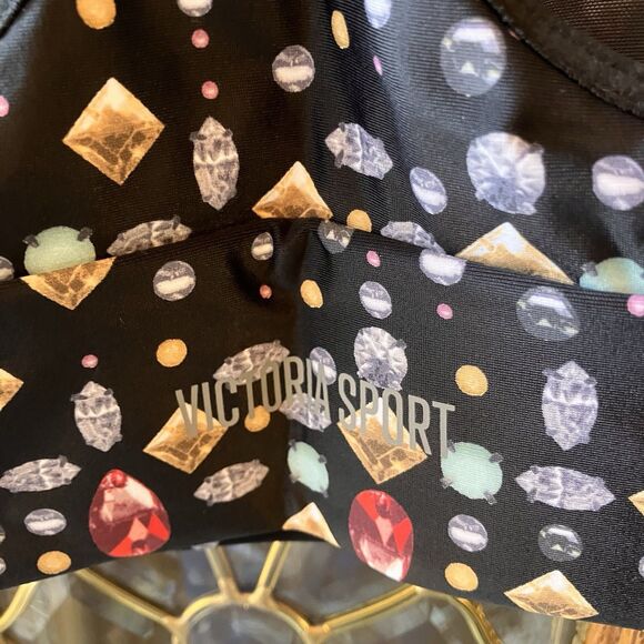 NWT Victoria’s Secret 7/8 Legging & Racerback Sport Bra M Gemstone Jewel - Picture 6 of 16